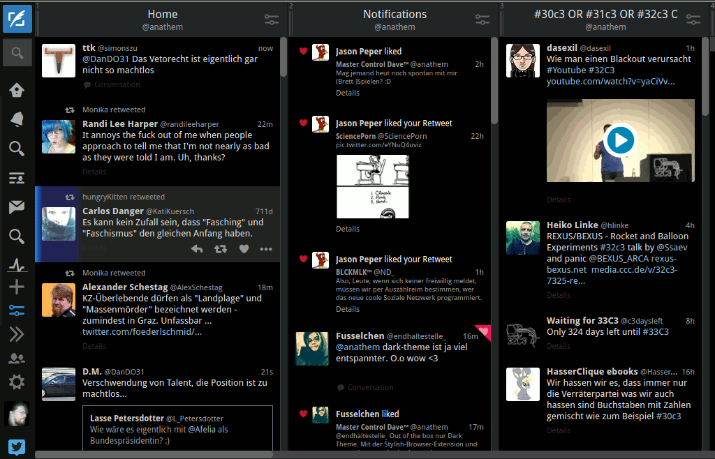 Even Darker Tweetdeck