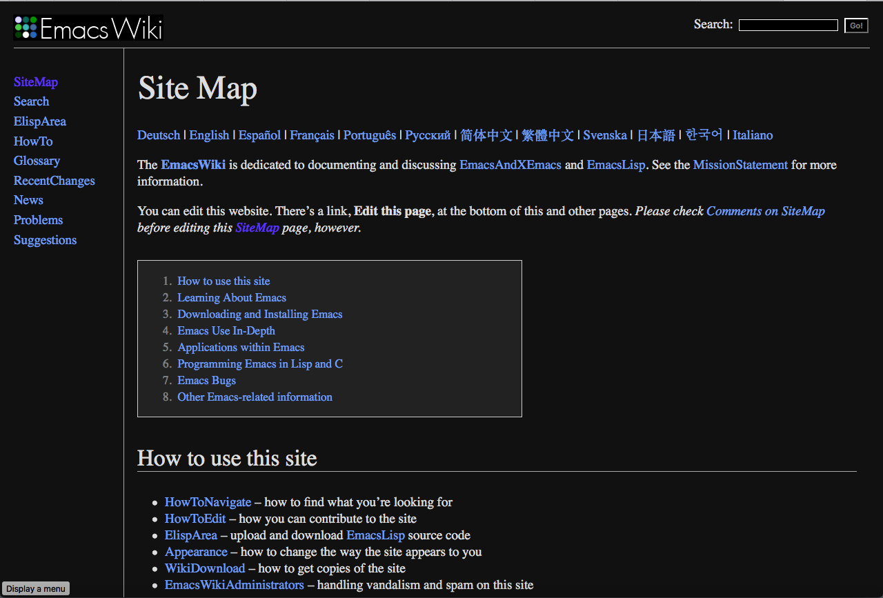 Emacs Wiki - blacker