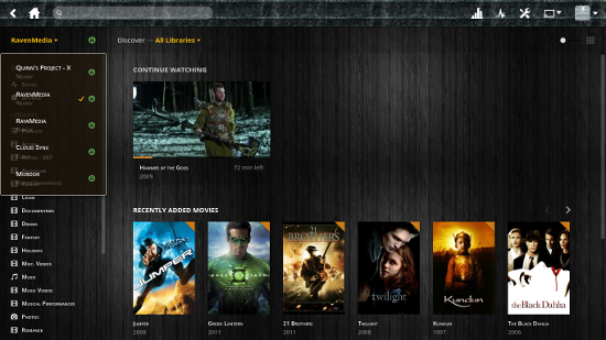 OldWood Plex Web app 2.0