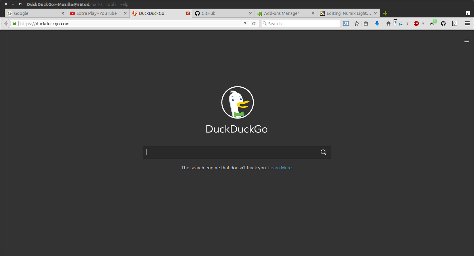 Numix Light for Firefox Australis