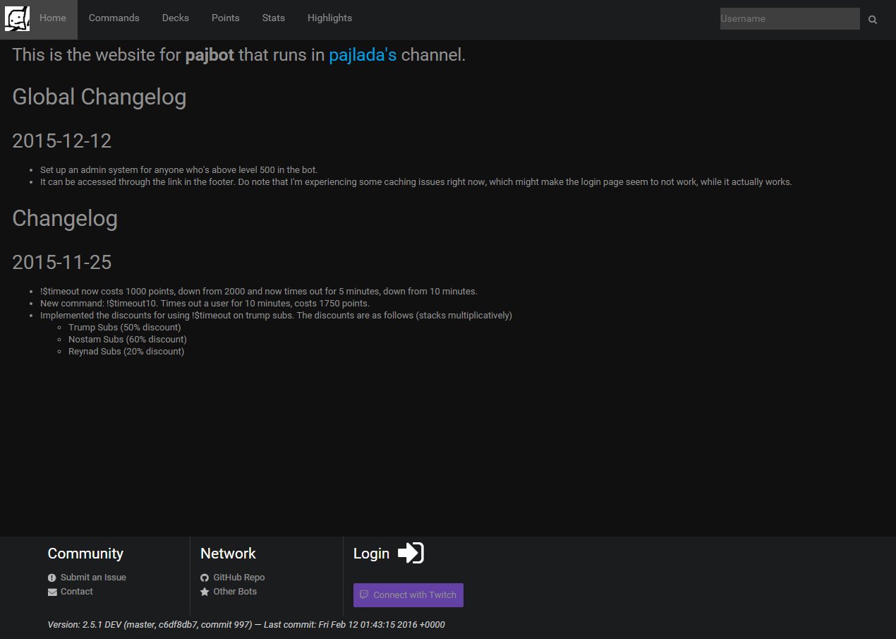 pajladas' websites in dark