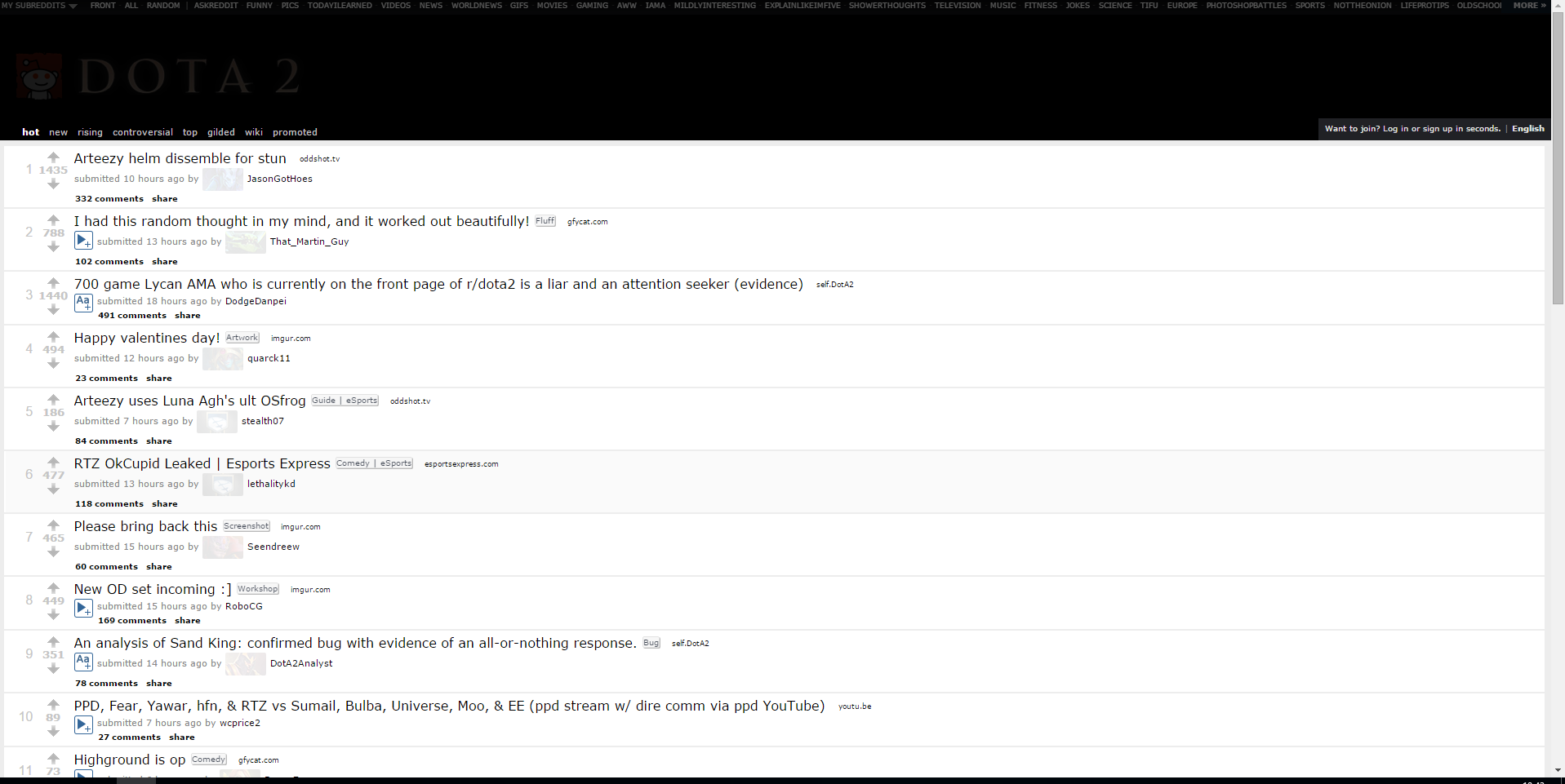 Reddit DotA 2 Safe for work ( /r/DotA2 )