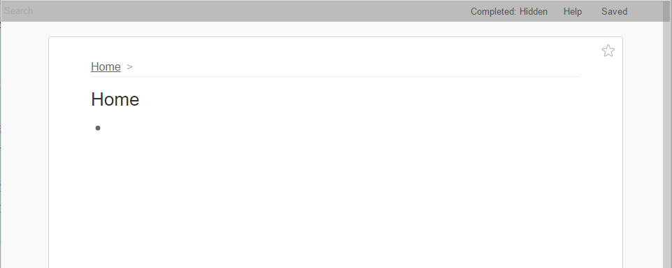 WorkFlowy, Minimal Header