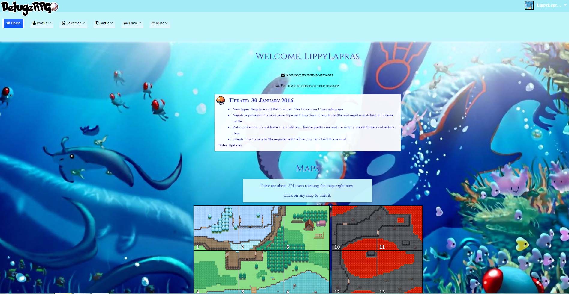 DelugeRPG Water Pokemon Theme