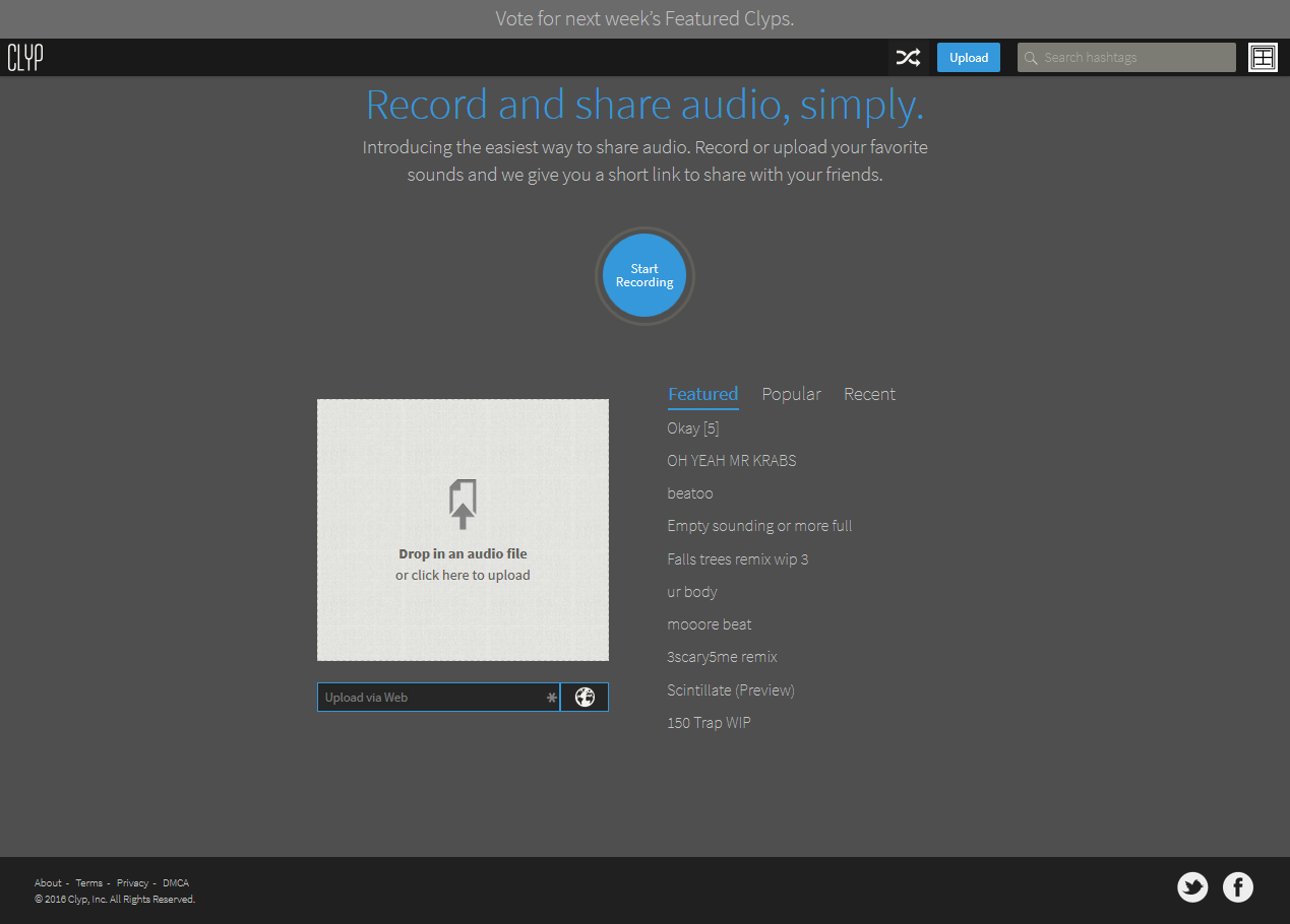 Clyp Dark Theme