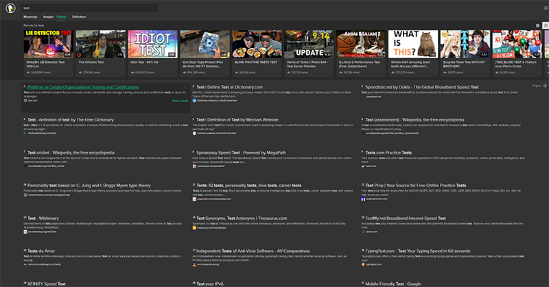 Beautiful Dark & Green Style for DuckDuckGo