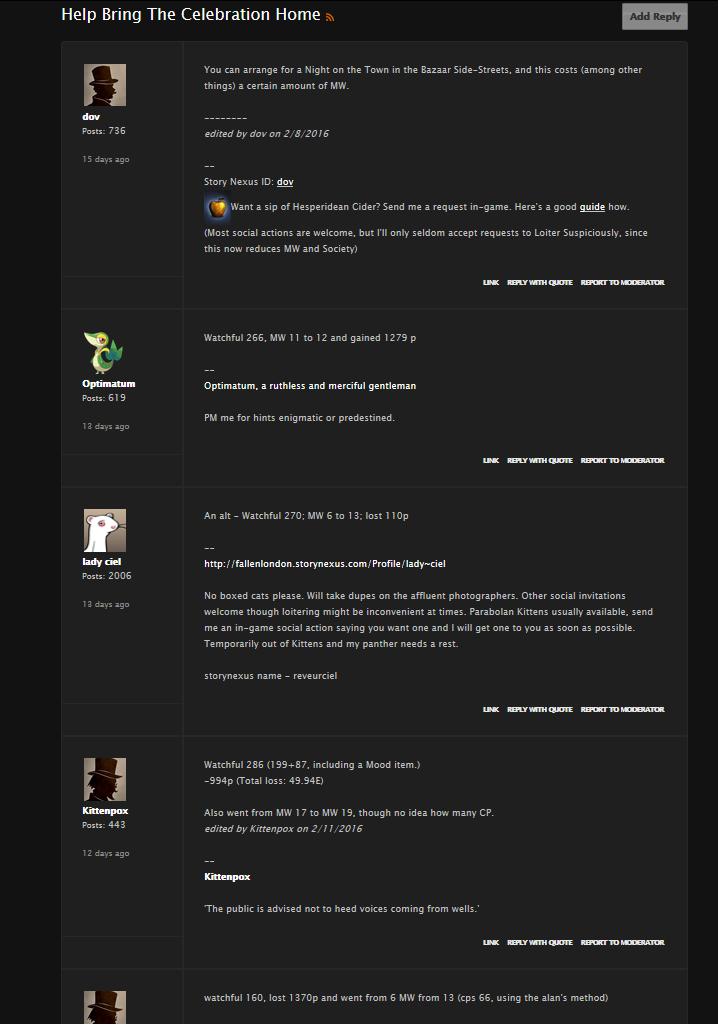 Failbetter Forums: Disable Voting System