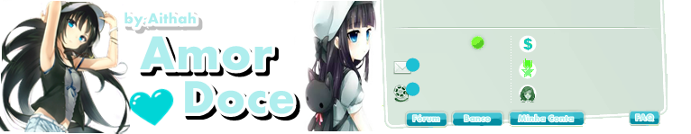 Anime-Girl hair black eyes blue- Amor Doce Tema