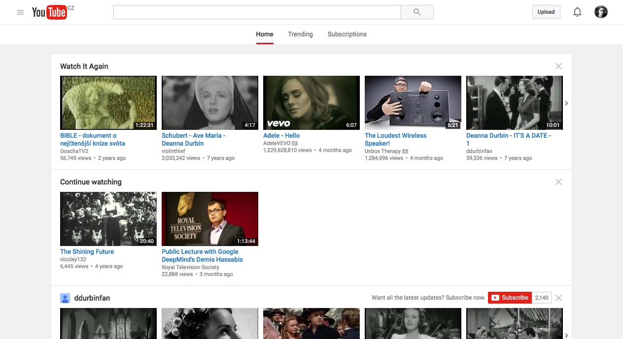 Youtube - No More Recommendations!