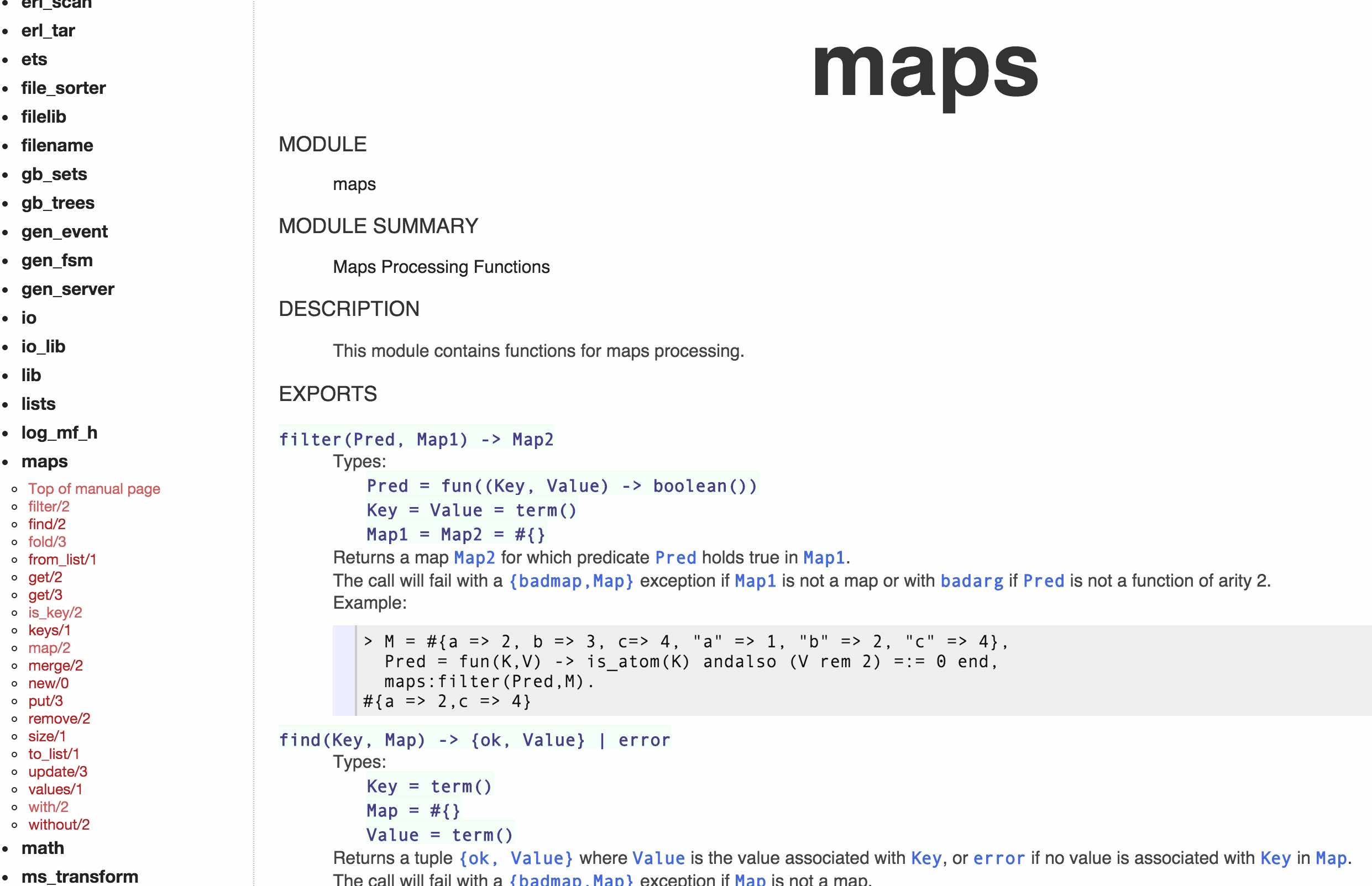 Modern Erlang Docs