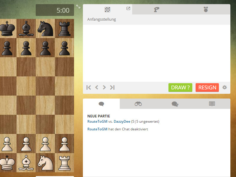 chess.com/live big resign/draw buttons