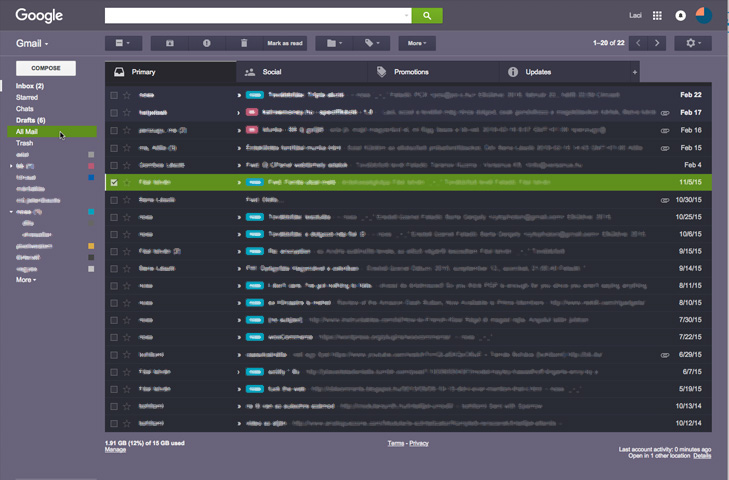 Eggplant Tweak – Gmail