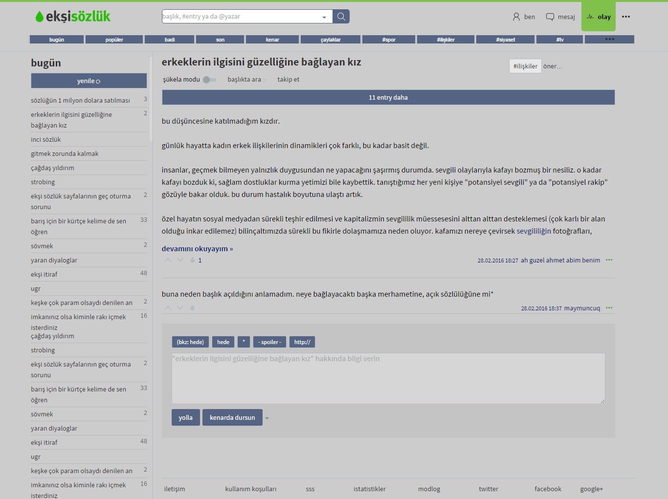 ekşi modern antik (obsolete)