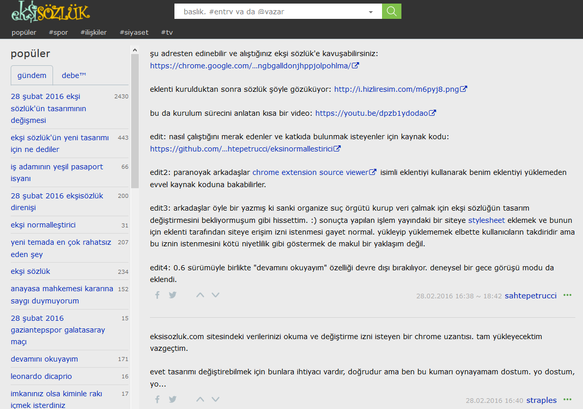eksisozluk normallestirici