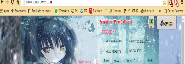 Winter Time Anime Girl Tema Amor Doce