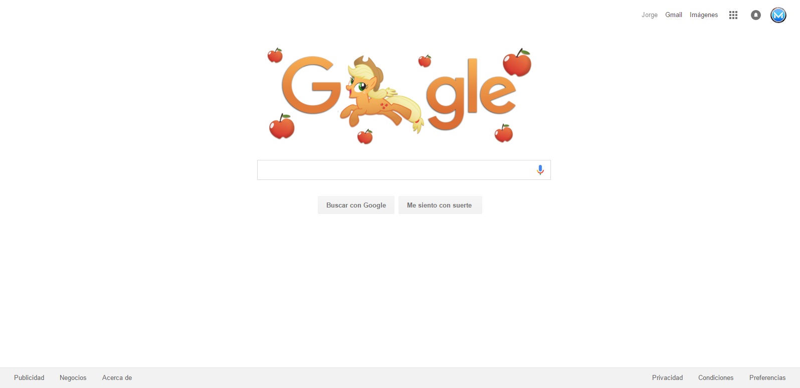 Apple Jack Google 2017 Logo