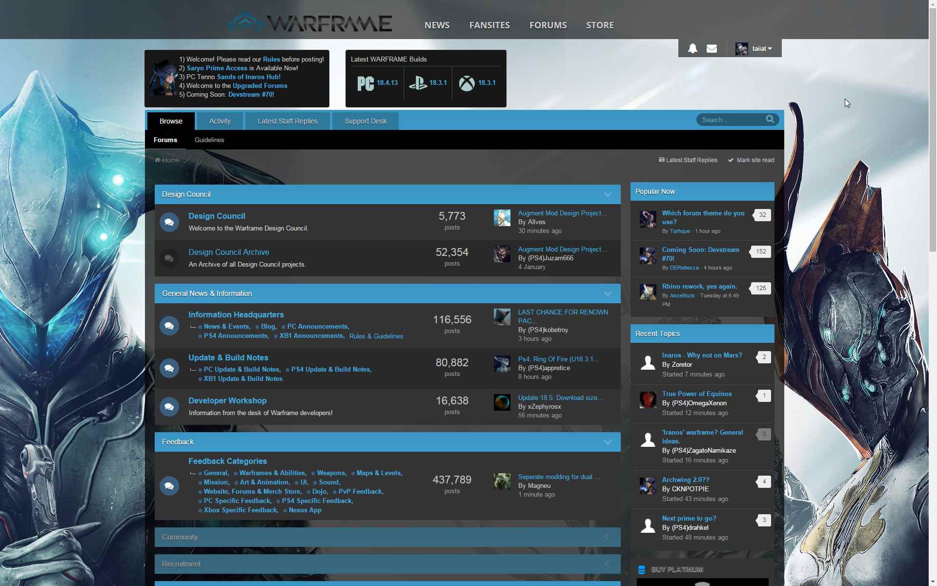 Warframe Forums: LT_BG on DT