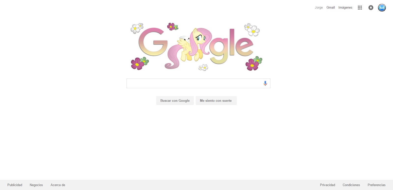 Fluttershy Google 2017 Logo