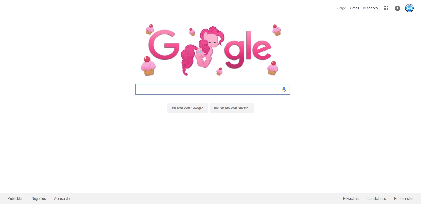 Pinkie Pie Google 2017 Logo