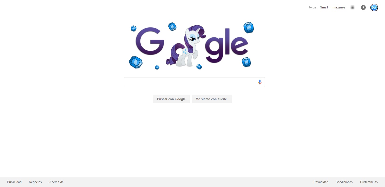 Rarity Google 2017 Logo