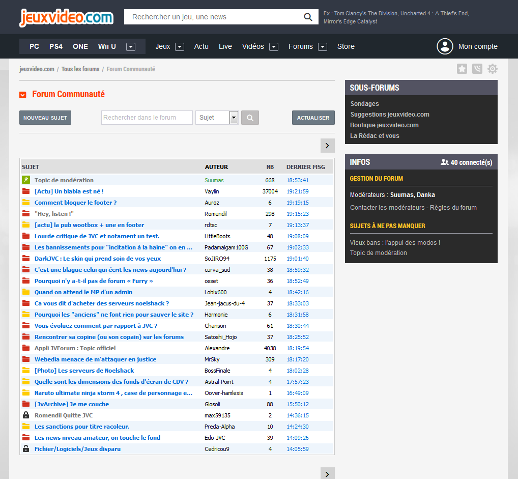 Jeuxvideo.com - No ads