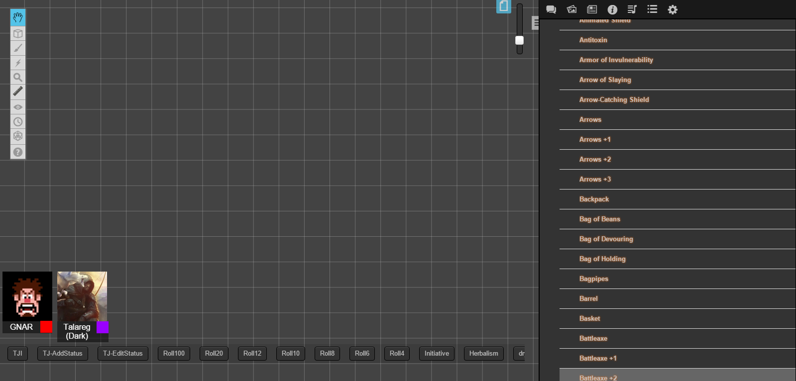 Roll20 Underdark Theme