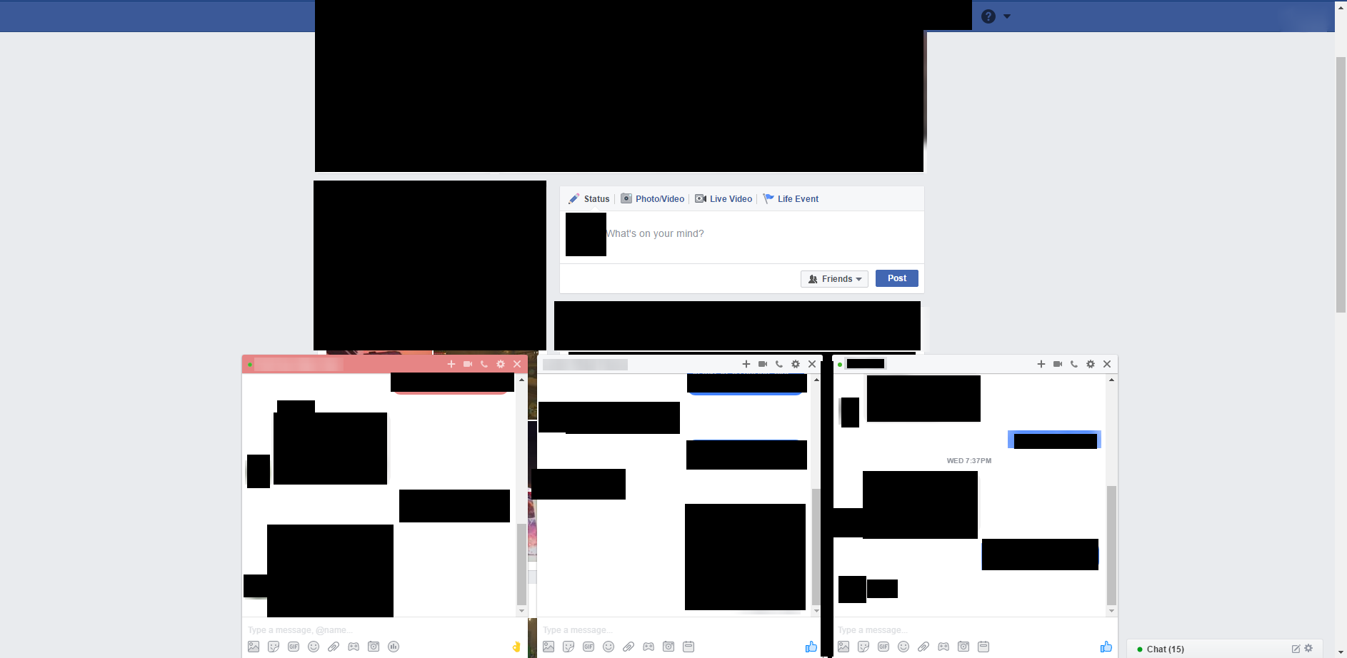 Facebook Wide Chat