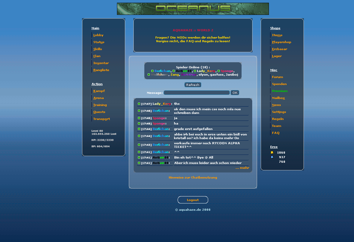 Alternatives Alternativ-Design for world 1