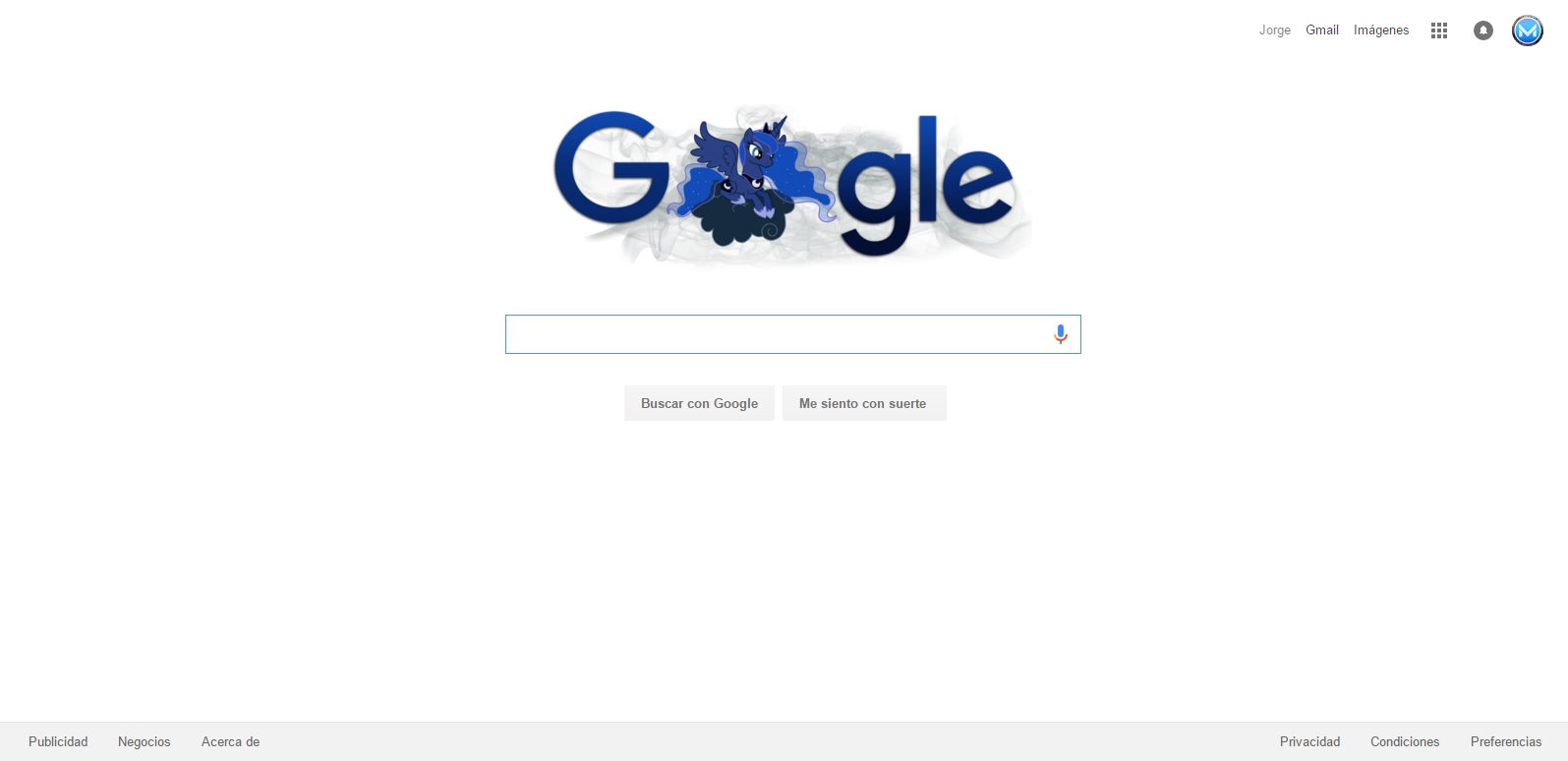 Princess Luna Google 2017 Logo