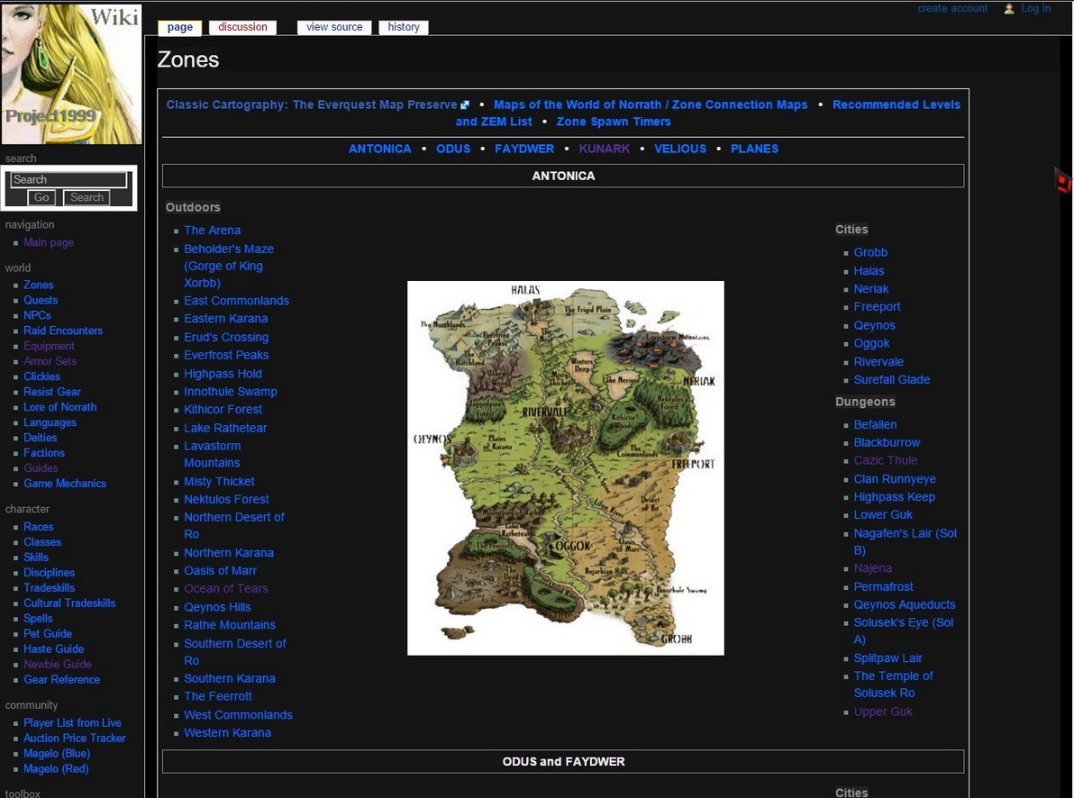 Project 1999 (EverQuest Emulator) Wiki Dark