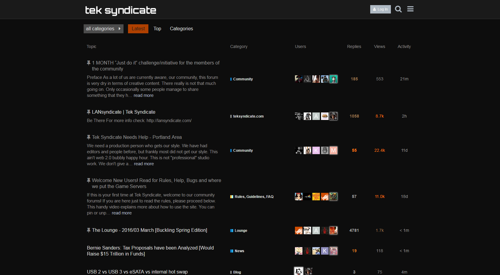 TekSyndicate Forums Dark