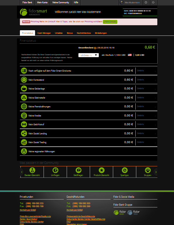 Fidor Black Theme