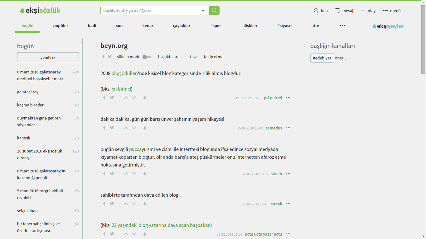 Göze Hallenmeyen Ekşi Sözlük Teması