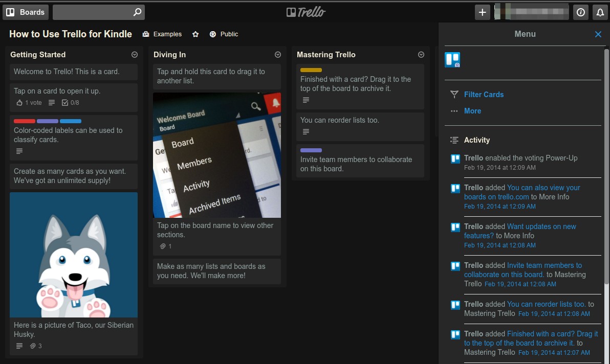 Trello Solarized Dark Grey