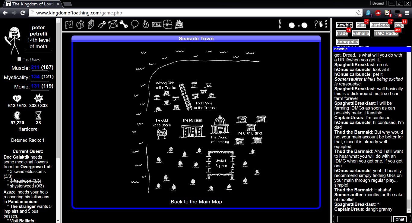 Kingdom Of Loathing Dark theme -- reverse images