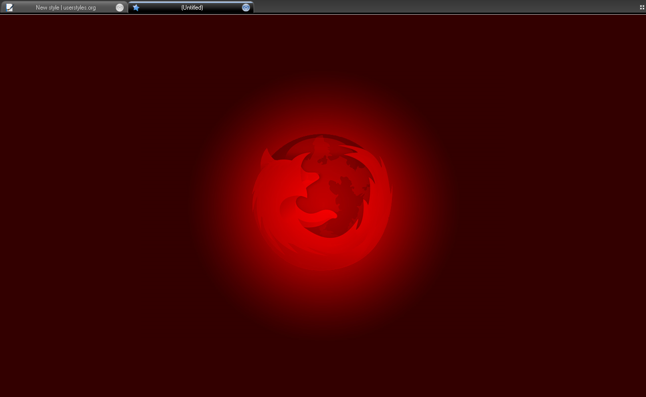 about:blank - Red Firefox