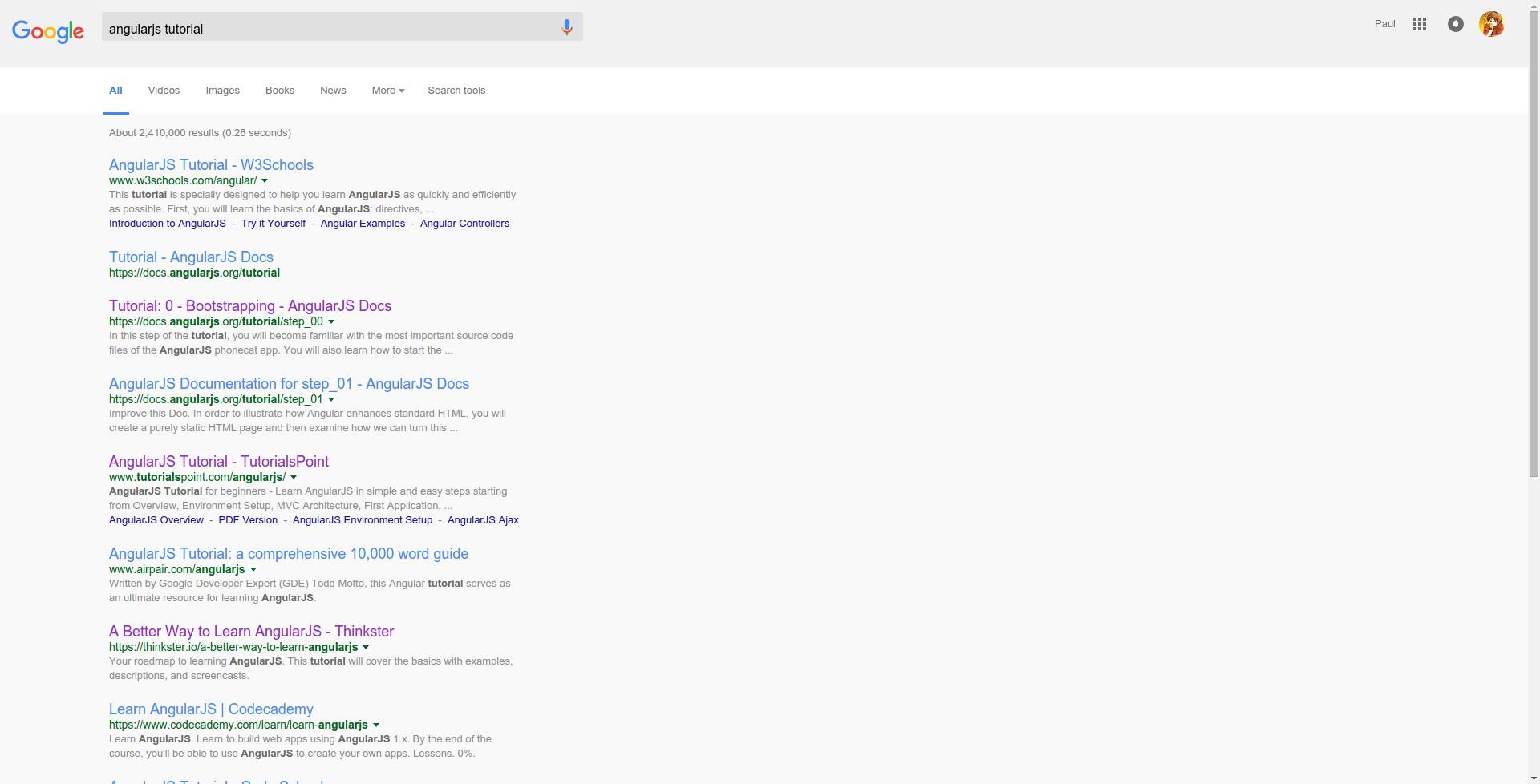 Google Search Material Design by Paul Nike