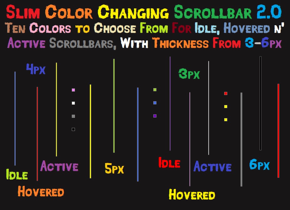 Slim Color Changing Scrollbar 2.0