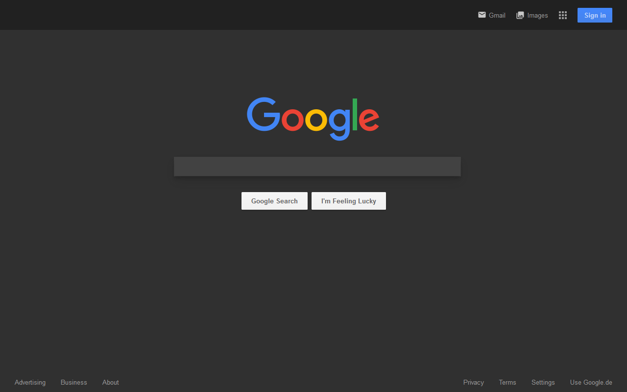 Dark Google Search