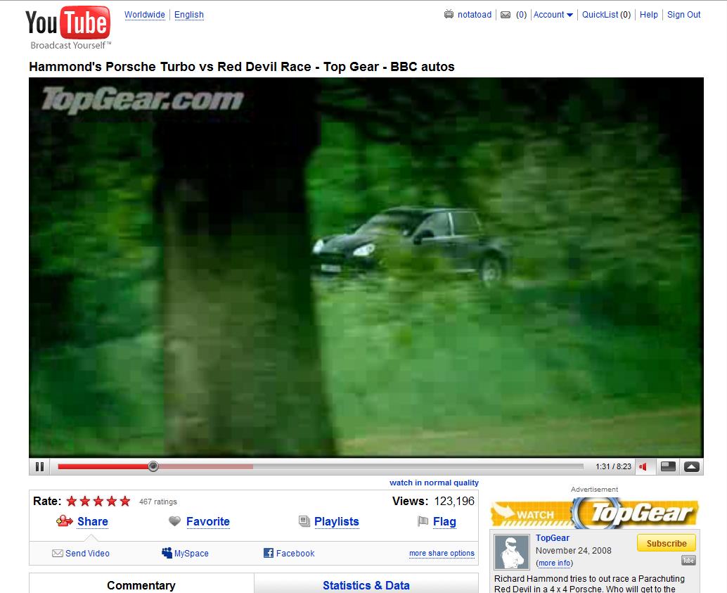 youtube - bigger widescreen