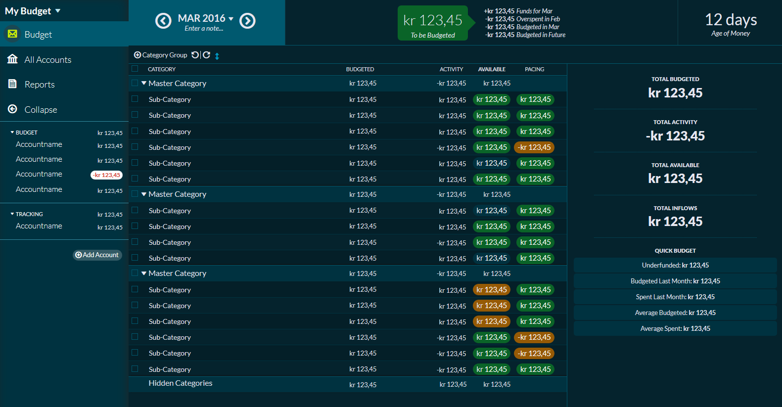 YNAB Dark blue