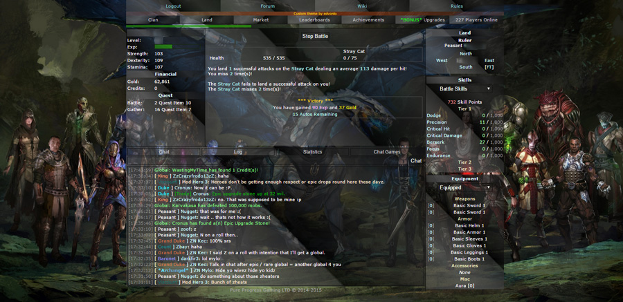 HeroesRPG - Template design