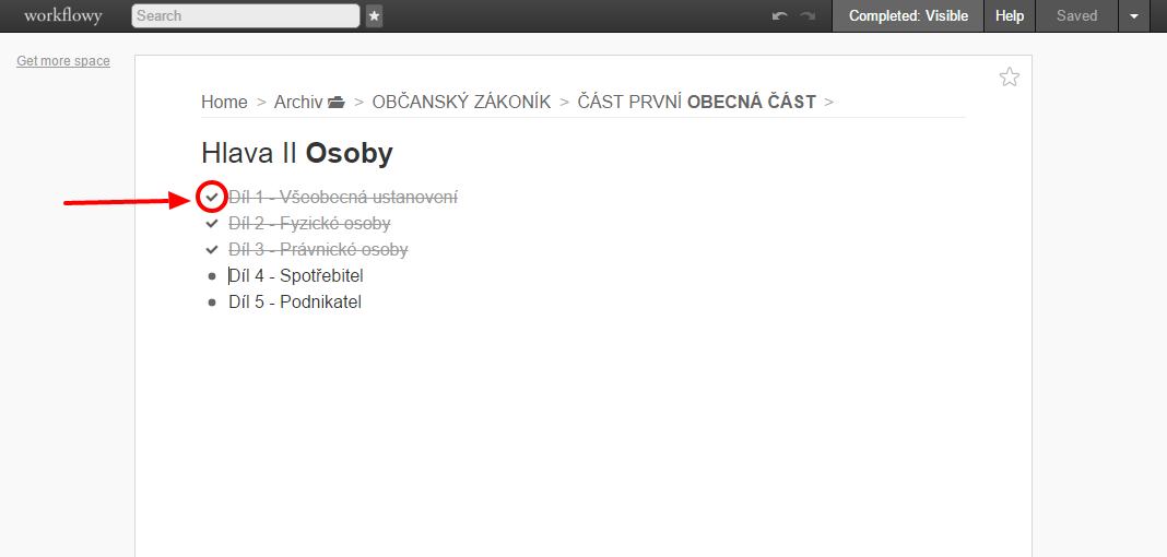 WorkFlowy [done checked]