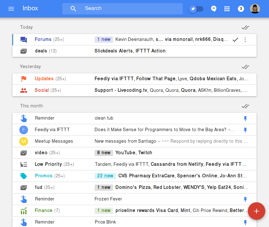 Inbox compact