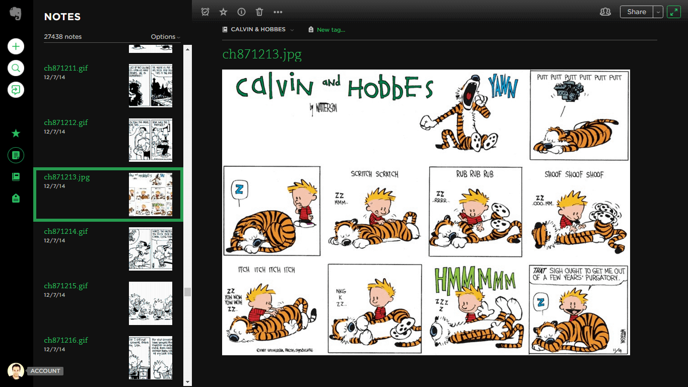 Midnight OCD for Evernote Web