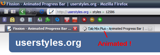 Tab Mix Plus - Animated Progress Bar
