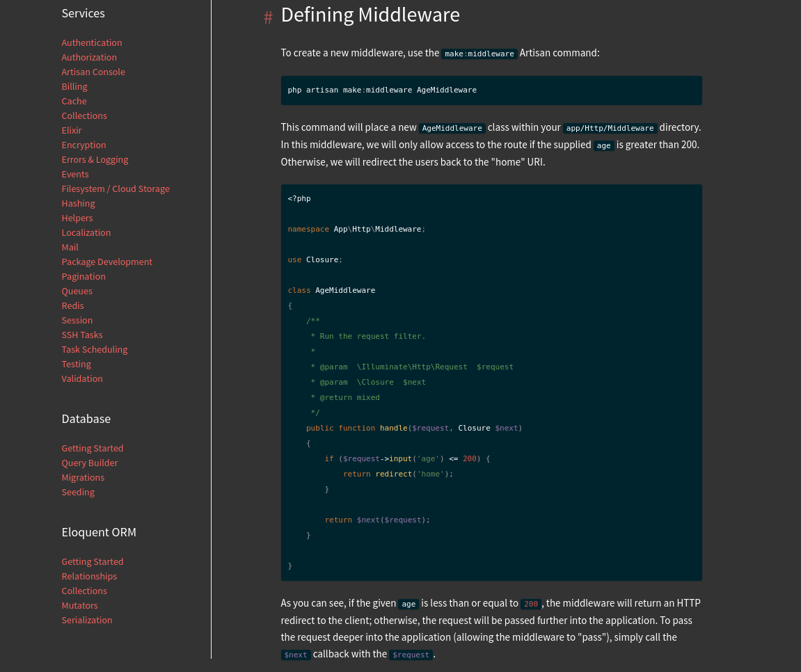 Laravel Dark Theme