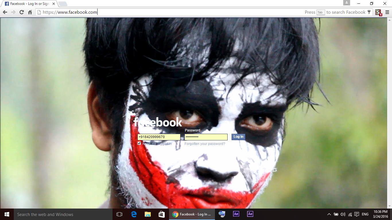 Joker Facebook Login Theme (isourish)
