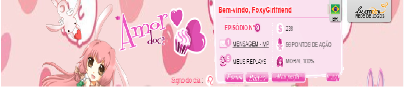 Kawaii Bunny Anime Girl Tema Amor Doce