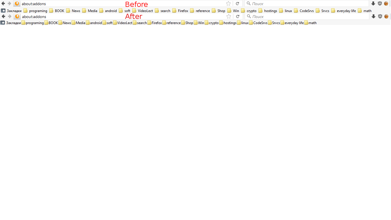 Minimize bookmark panel size and elements